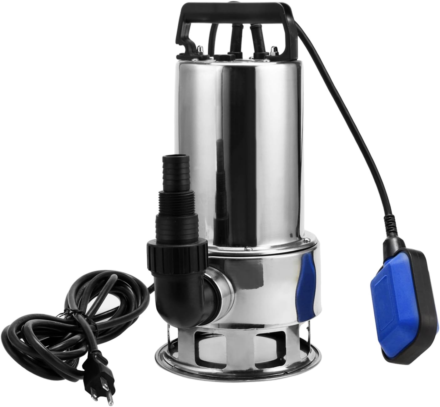 1.5 HP Stainless Steel Submersible Sump Pump with 15ft Cable and Float Switch G387