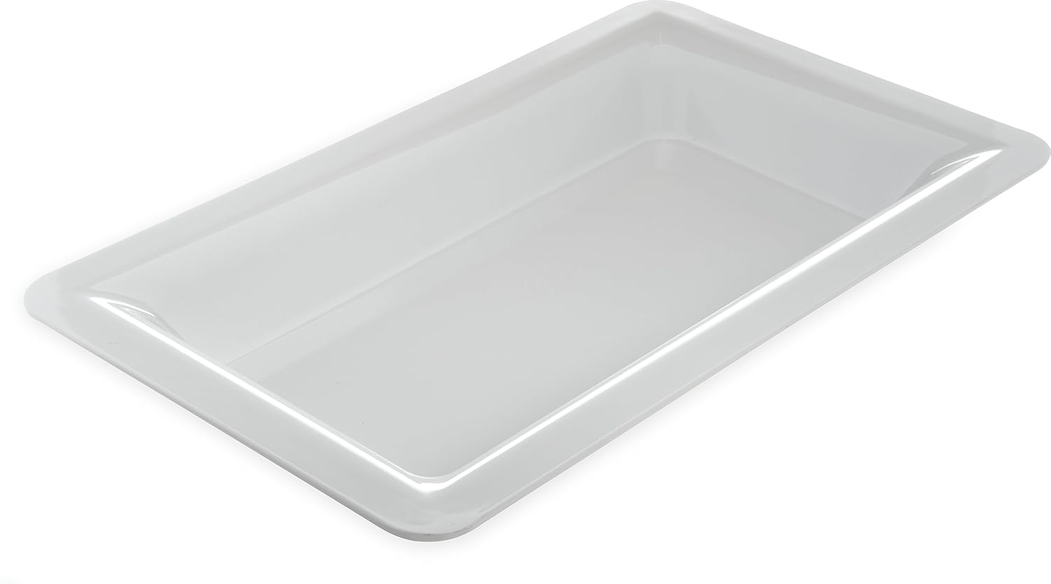 White Melamine Full Size Food Pan, 4 qt Capacity, Case of 6 D58620