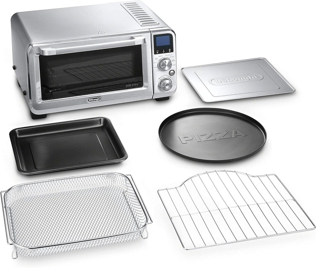 Stainless Steel 9-in-1 Digital Air Fry Convection Toaster Oven with Cooking Accessories H2488