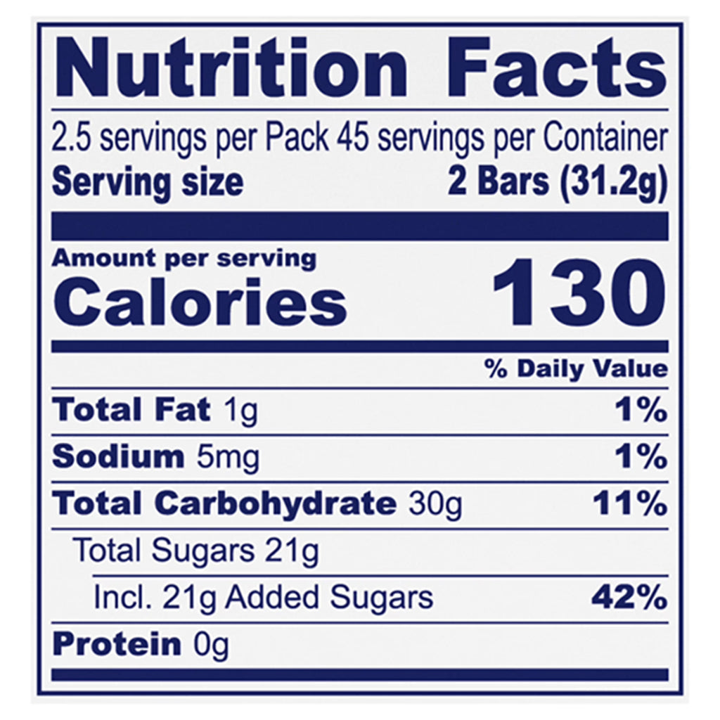 5 Bar Pack Assorted Flavors 2.75 oz. Bag N9320