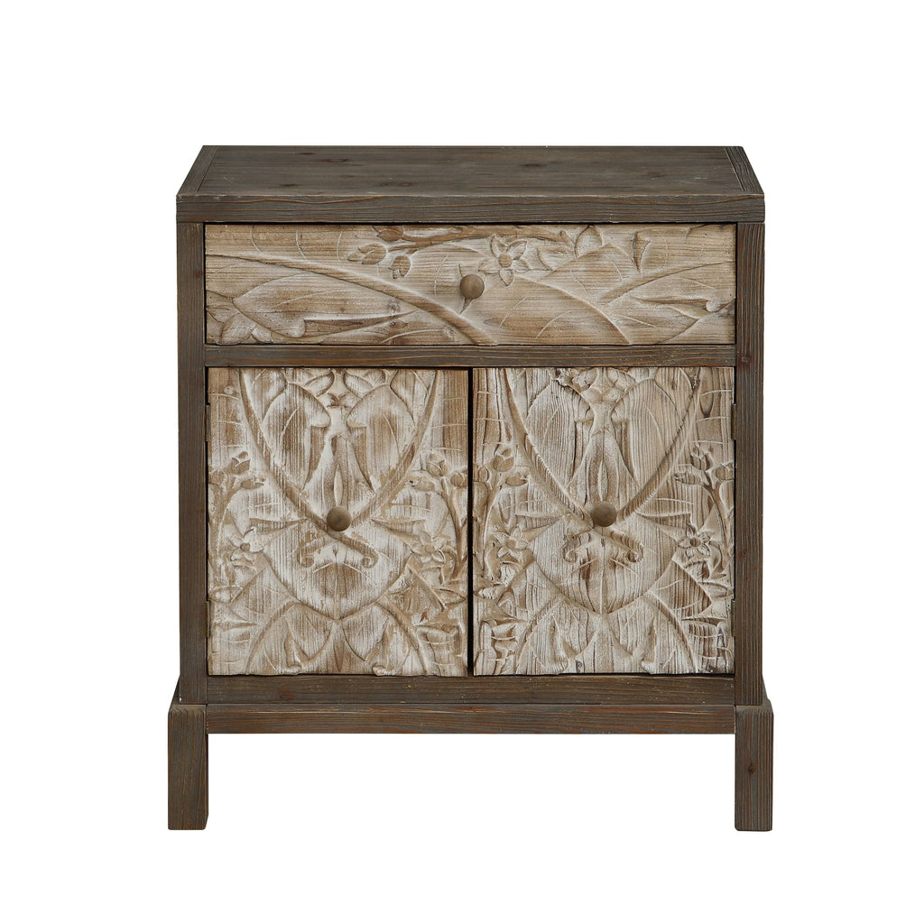 Natural One Drawer Two Door Cabinet G914089