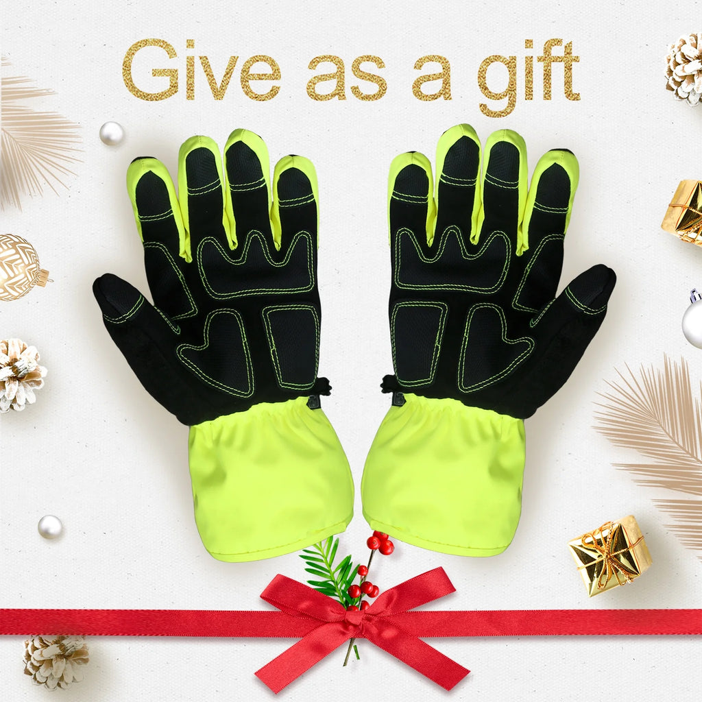 Waterproof Ski Gloves, 3M Thinsulate Winter Gloves (M, Black) A5207