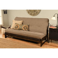 Mid-Century Futon Frame with Linen Mattress U409862