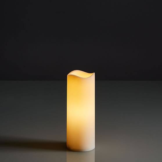 Flameless Pillar Candle W38106