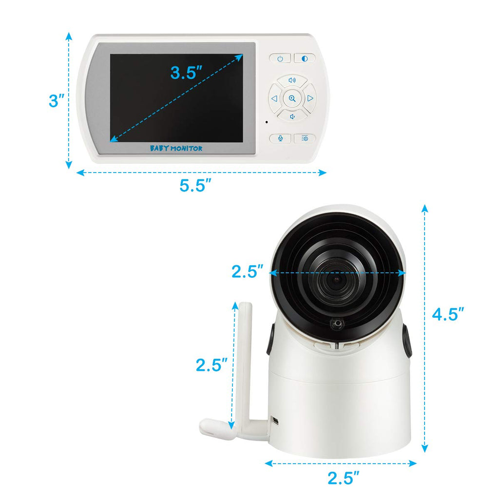 3.5'' LCD Video Baby Monitor with Night Vision X34207