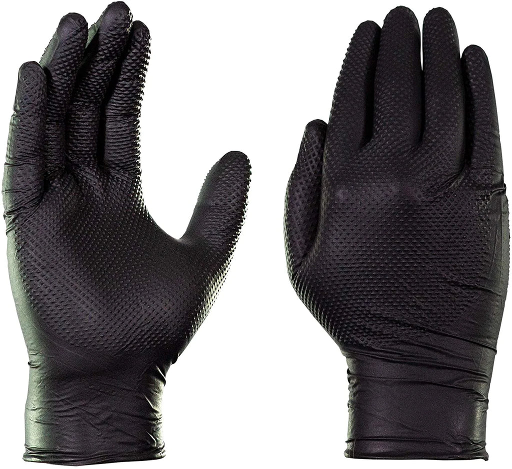 Black Nitrile Disposable Gloves, 6 Mil, Large, 100/Box I366724