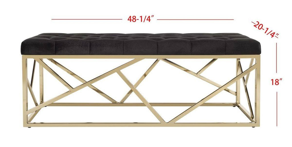 Tufted Rectangular Bench B537104