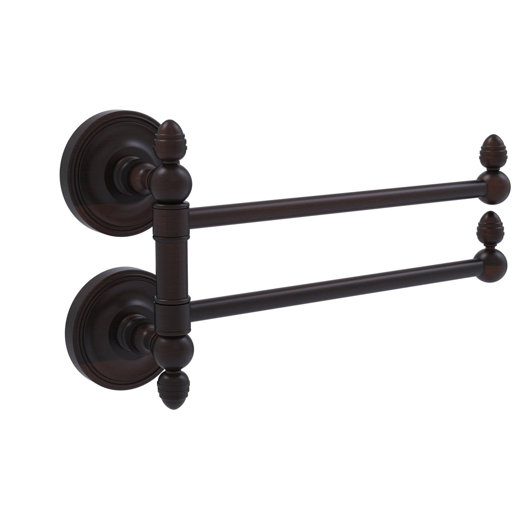 Satin Chrome Swing Arm Towel Rail M8211
