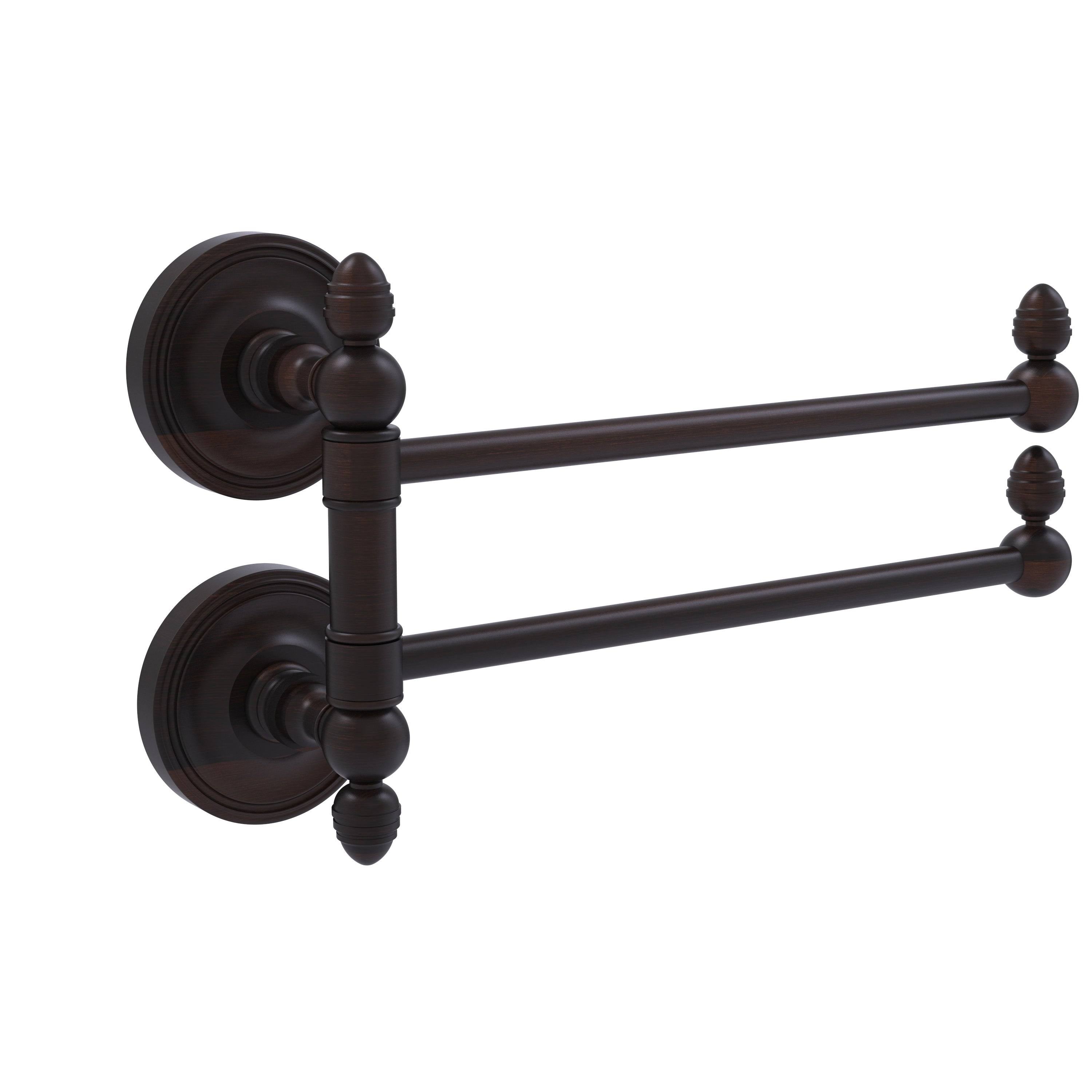 Satin Chrome Swing Arm Towel Rail M8211