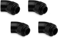 Black G1/4" 45 Degree Angled Fitting, 4-Pack L492