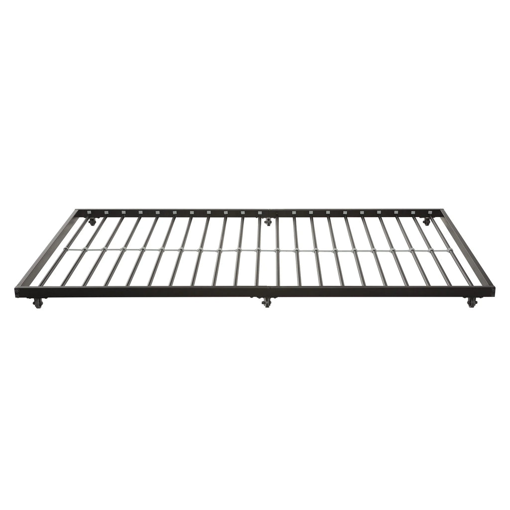 Twin Roll-Out Metal Trundle Bed Frame - Black X341