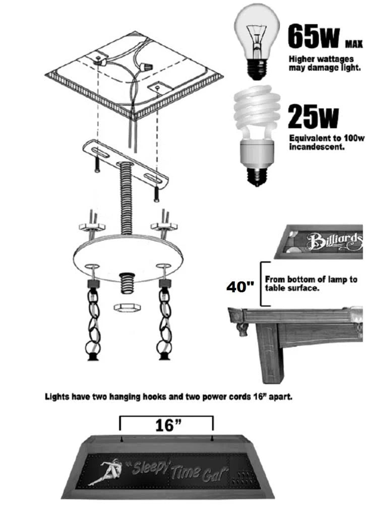 3 Shade Glass Lamp T6617