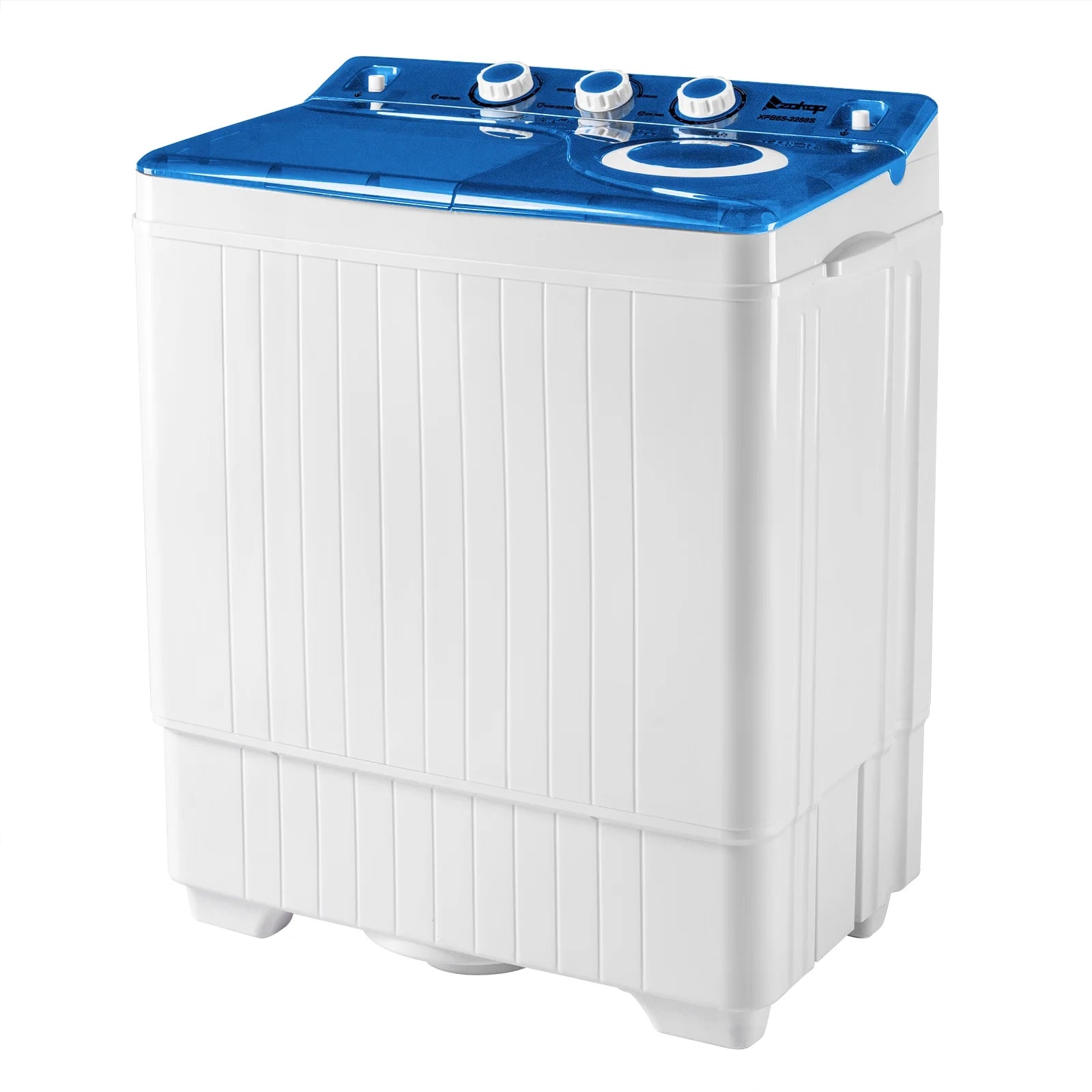 Semi-automatic Twin Tub Washing Machine, 26Lbs, White&Blue G9526