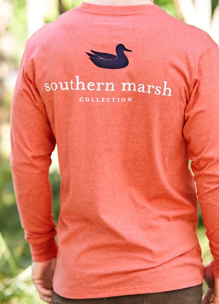 Washed Red Long Sleeve Tee P22411