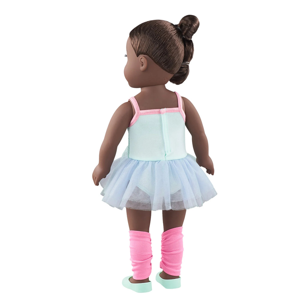 18 inch Posable Doll with Brown Eyes H341
