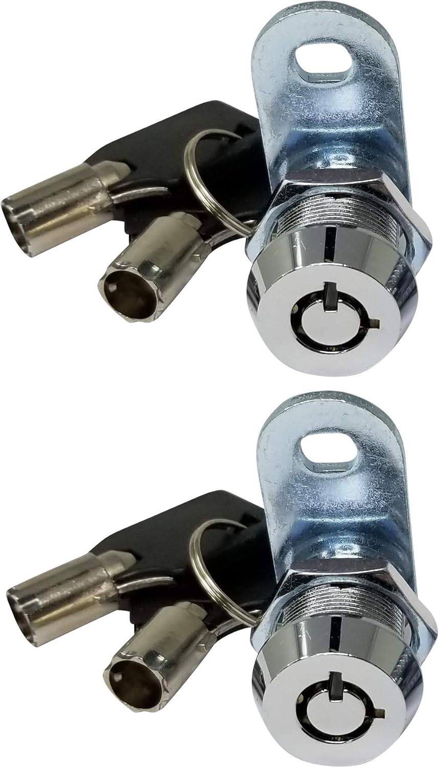 5/8 Inch Chrome Tubular Cam Lock, Pack of 10 A9129
