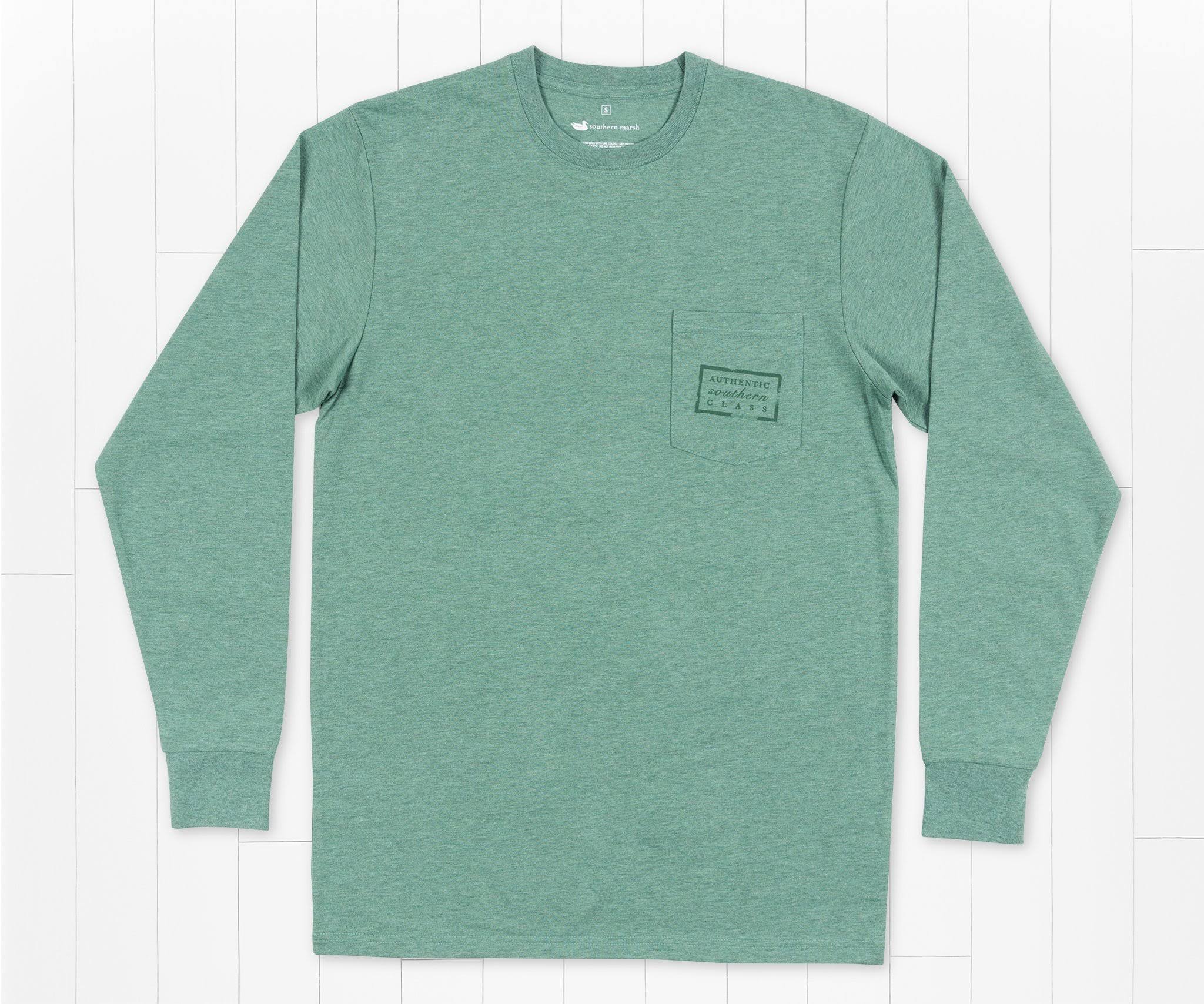 Washed Red Long Sleeve Tee P22411
