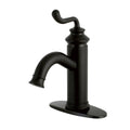 Matte Black Single-Handle Bathroom Faucet J85433