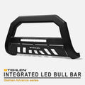 Matte Black Aluminum LED Bull Bar with Skid Plate M651