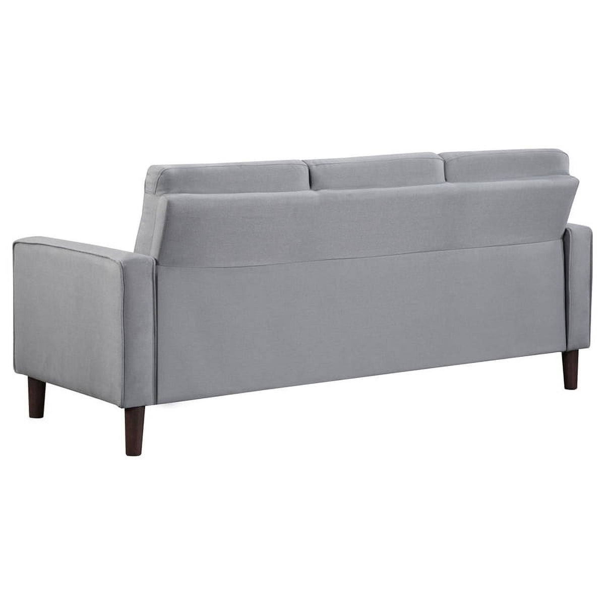 Gray Upholstered Fabric Sofa with Track Arms Q213397